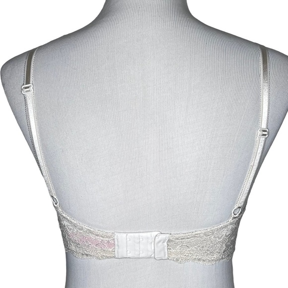 Victoria Secret Dream Angels Push Up Demi Cup Bra Size 34D Pink Lace Sexy - Picture 5 of 10